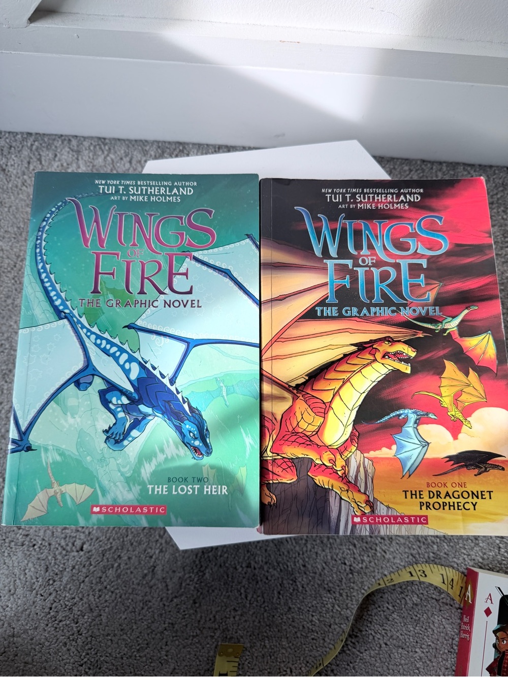 Wings of Fire Graphic Novel Books 1 & 2 Tui T. Sutherland Dragonet Prophecy